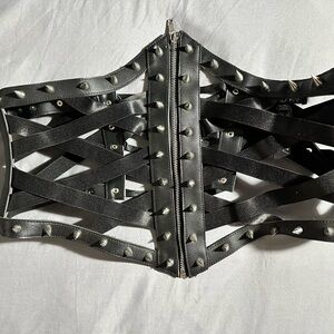 Black Studded Corset
